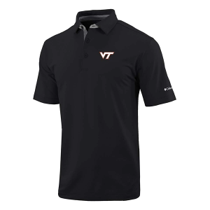Virginia Tech Hokies Columbia Even Lie Polo XLarge Black
