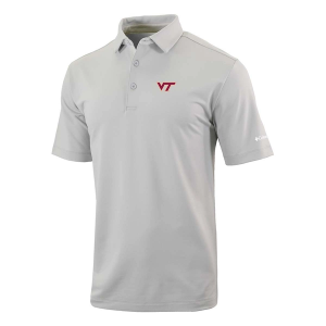Virginia Tech Hokies Columbia Even Lie Polo 2XLarge Cool Grey