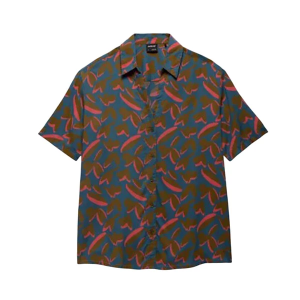 Women's prAna The Bahamas Shirt Swim Cover Up Small Catalina Indo Disco