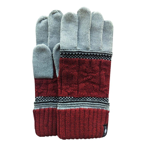 Smartwool Popcorn Cable Gloves One Size Currant Heather