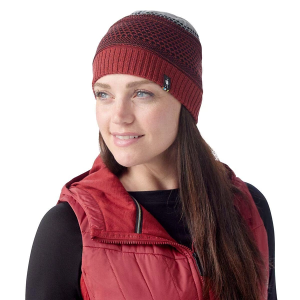 Smartwool Popcorn Cable Reversible Beanie One Size Currant Heather