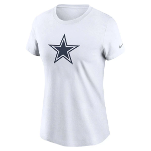 Women's Dallas Cowboys Nike Essential Logo T-Shirt Small White