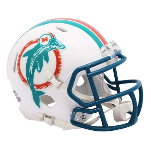 Riddell Miami Dolphins 1980-1996 Throwback Speed Mini Helmet