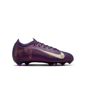 Kids' Nike Jr. Mercurial Vapor 16 Pro "Kylian Mbapp" Molded Soccer Cleats Big 4 Grand Purple/Pale Ivory