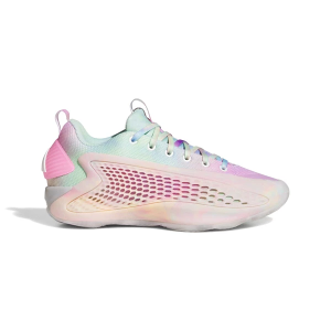 Kids' adidas Anthony Edwards 1 Low Basketball Shoes Big 4 Regular White/Pink