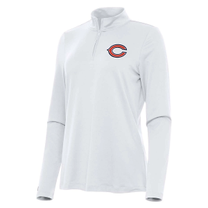 Women's Chicago Bears Antigua Reprocess 1/4 Zip XSmall White