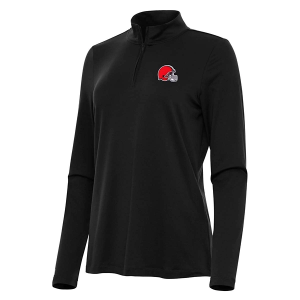 Women's Cleveland Browns Antigua Reprocess 1/4 Zip XSmall Black