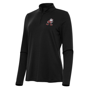 Women's Cleveland Browns Antigua Brownie Reprocess 1/4 Zip XSmall Black