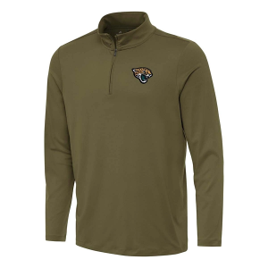 Jacksonville Jaguars Antigua Reprocess 1/4 Zip XLarge Burnt Olive