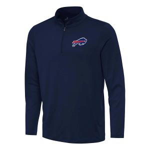 Buffalo Bills Antigua Reprocess 1/4 Zip Small Navy