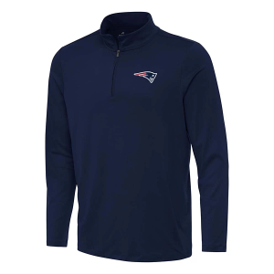 New England Patriots Antigua Reprocess 1/4 Zip Small Navy
