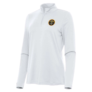 Women's Denver Nuggets Antigua Reprocess 1/4 Zip XSmall White