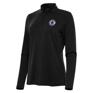Women's Los Angeles Clippers Antigua Reprocess 1/4 Zip Medium Black