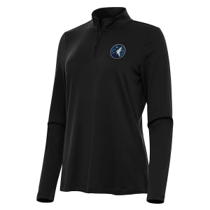 Women's Minnesota Timberwolves Antigua Reprocess 1/4 Zip Medium Black
