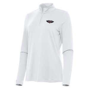 Women's New Orleans Pelicans Antigua Reprocess 1/4 Zip XSmall White