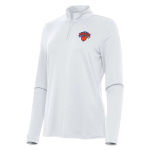 Women's New York Knicks Antigua Reprocess 1/4 Zip XSmall White