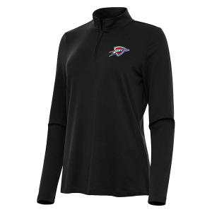 Women's Oklahoma City Thunder Antigua Reprocess 1/4 Zip XSmall Black