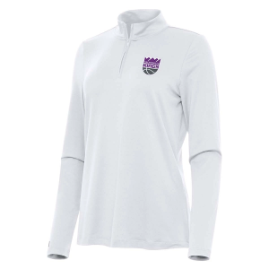 Women's Sacramento Kings Antigua Reprocess 1/4 Zip XSmall White