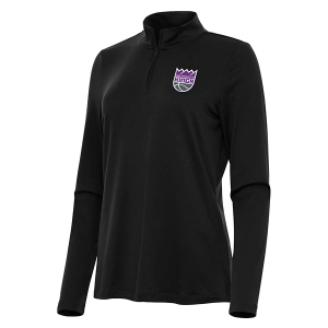 Women's Sacramento Kings Antigua Reprocess 1/4 Zip XSmall Black