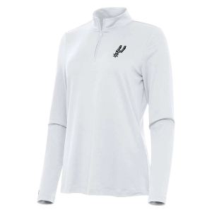 Women's San Antonio Spurs Antigua Reprocess 1/4 Zip XSmall White