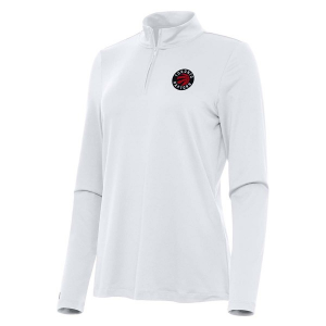 Women's Toronto Raptors Antigua Reprocess 1/4 Zip XSmall White