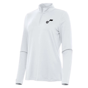 Women's Utah Jazz Antigua Reprocess 1/4 Zip XSmall White