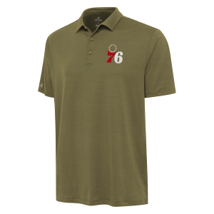 Philadelphia 76ers Reprocess Antigua Polo 3XLarge Burnt Olive