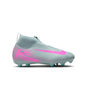 Kids' Nike Jr. Mercurial Superfly 10 Academy Molded Soccer Cleats Big 6 Ocean Cube/Pink Blast