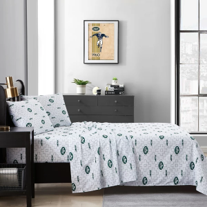 Logo Brands New York Jets Scatter Bedding Sheet Set Queen