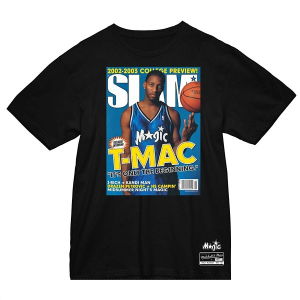 Orlando Magic Slam Cover Mitchell and Ness T-Shirt Medium Black