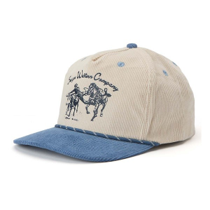 Men's Seager Co. Los Rios Canvas Snapback Hat One Size Cream/Blue