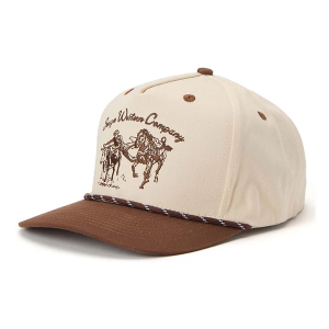 Men's Seager Co. Los Rios Canvas Snapback Hat One Size Cream/Brown