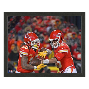 Highland Mint Kansas City Chiefs Patrick Mahomes & Isiah Pacheco Handoff Sport Frame