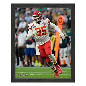 Highland Mint Kansas City Chiefs Chris Jones Super Bowl LVII Sport Frame