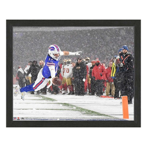 Highland Mint Buffalo Bills Josh Allen Snow Touchdown Sport Frame