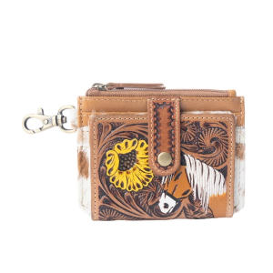 Myra Bag Wildflowers Of The Prairie Card Holder Brown