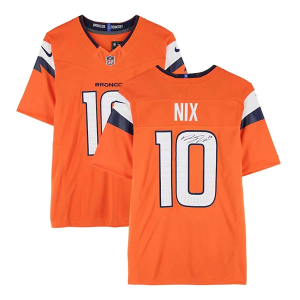Fanatics Authentic Denver Broncos Bo Nix Autographed Orange Limited Jersey