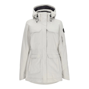 Women's Obermeyer Celestia Jacket 12 Silver Linen