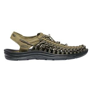 Men's KEEN Uneek Monochrome Closed Toe Sandals 8 Olive/Black