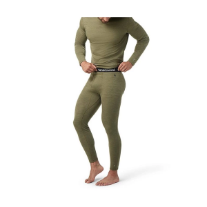 Men's Smartwool Thermal Merino Base Layer Tights Large Winter Moss Heather