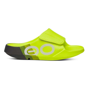Adult OOFOS Ooahh Sport Flex Limited Recovery Sandals M13/W15 Electro Rally