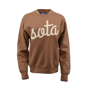 Sota Clothing Channel Crewneck Sweatshirt Medium Camel Cream