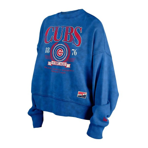 Women's Chicago Cubs New Era Block Crew Medium Blue