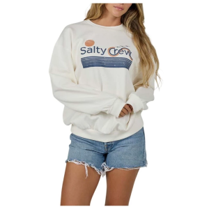 Women's Salty Crew Sunny Side Crewneck Sweatshirt XLarge Off White