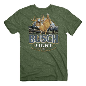 Men's Jedco Busch Deer Label T-Shirt Medium Military Green