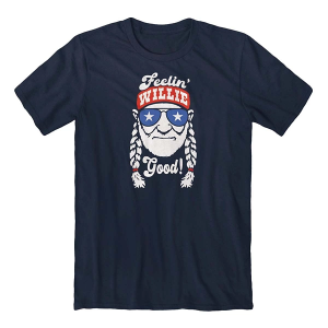 Men's Jedco Willie Nelson Feelin' Good T-Shirt 2XLarge Navy