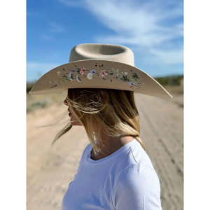Women's Wild As Heck The Katie Lou Cowboy Hat Small Tan