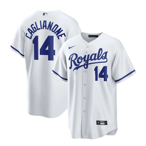 Kansas City Royals Jac Caglianone #14 Nike Home Limited Jersey Small White
