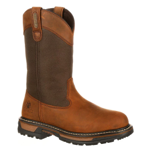 Men's Rocky Ride Wellington Western Boots Outdoor 12 Brown
