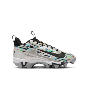 Kids' Nike Alpha Menace 4 Shark Molded Football Cleats Big 4.5 Photon Dust/Black/Wolf Grey